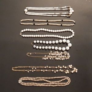 Necklaces Lot 7 Vintage Ladies Beaded Costume Jewelry Necklaces